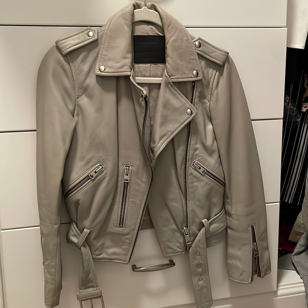 All saints leather moto jacket